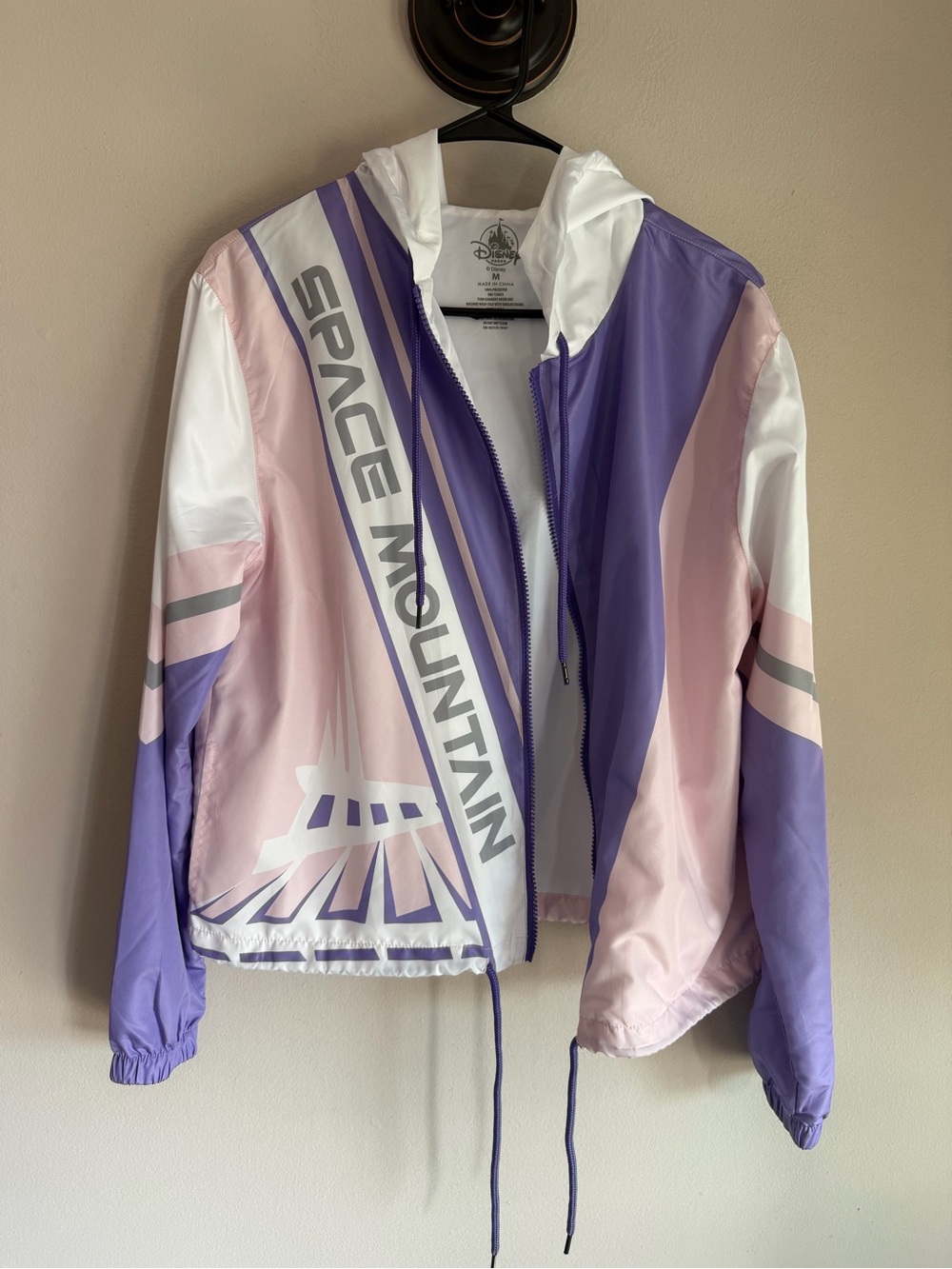 Disney Lavender, Pink & White Space Mountain Bomber Jacket